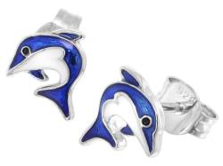trendor 41641 Mädchen-Ohrringe Silber 925 Delfin Ohrstecker von trendor