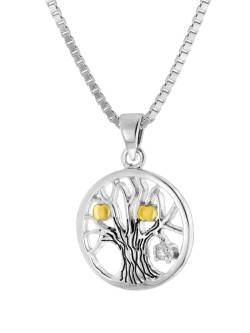 trendor 41692 Halskette für junge Damen Silber 925 Collier mit Lebensbaum von trendor
