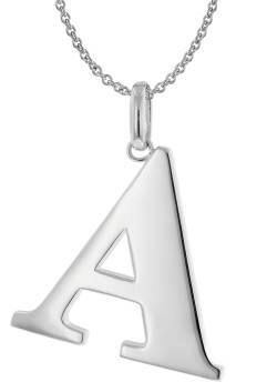 trendor 41780-A Damen-Halskette mit Großem Buchstaben A 925 Silber von trendor