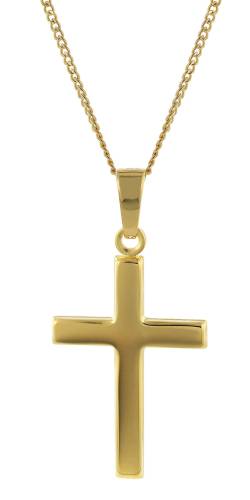 trendor 41902 Halskette mit Kreuz Gold 333/8K Kreuzanhänger 21 mm von trendor