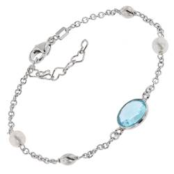 trendor 51340 Damen-Armband 925 Silber mit Quarz, Oliven und Perlen von trendor