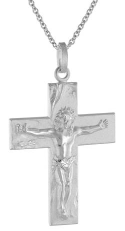 trendor 51958 Halskette mit Kreuz 925 Silber Männer-Kette von trendor