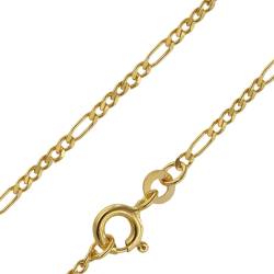 trendor 71811 Goldkette 333 Gold für Damen und Herren Figaro Diamantiert von trendor