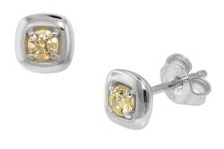 trendor 75081 Ohrringe für Damen Silber 925 mit Zirkonia 6 mm von trendor
