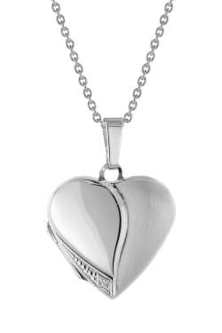 trendor 75734 Damen Medaillon Herz mit Halskette Silber 925 von trendor