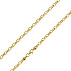 trendor 75887 Halskette für Frauen Gold auf Edelstahl Erbskette 40 cm von trendor