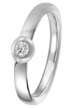trendor 88391 Damen Diamant-Ring 925 Silber Brillant 0,10 ct von trendor