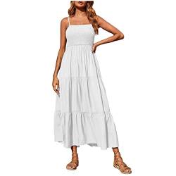 Strandkleid Damen schwarz durchsichtig, Boho Kleid Damen kurz, Mittelalter Kleidung Damen Rock kurz, White XL 40 von tsaChick