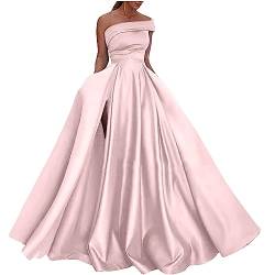 tsaChick Abschlusskleider Damen Ballkleid Abendkleid Brautkleid Lang A-Linie Blüten Perlen Pailletten DE von tsaChick
