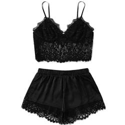 tsaChick Damen Dessous Set BH und Höschen 2-teilig Spitze Erotisch UnterwäSche Set Frauen Slim Reizvolle Baby Dolls & Negligees für Damen Frau QQA39 von tsaChick