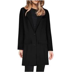 tsaChick Damen Jacken üBergang Sale Blazer Solide Umlegekragen Jacke Langarm Mantel Oberbekleidung Blazer 34-48 von tsaChick