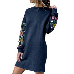 tsaChick Damen Kleider Pullover Kleid für Winter Herbst Solide Stickerei Winterpullikleid Schlankes gerades Kleid Ladies Kleider Strickkleid Damen Winter S-XXL von tsaChick