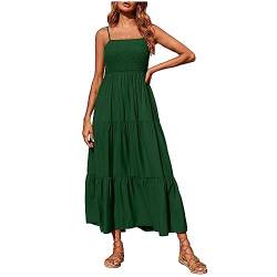 tsaChick Damen-Strand-Brautkleid mit Spaghettiträgern für die Braut 2023, Boho-Brautkleid mit Langer Spitze für die Hochzeit YMS041 Green XXXL 44 von tsaChick