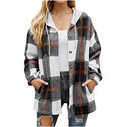 tsaChick Damen Strickjacke Lang Frauen Langärmelig Jacket Mädchen Teenager Strickjacke MäDchen Women's Lang Lapel Klassisch Pullunder Herbst-Winter Kariert mit Knöpfen Urlaub Strickpullover KSG27 von tsaChick