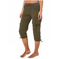 tsaChick Damen Strumpfhose Pants Damen Damen Metallic Hose Wetlook Metallic Elastischer Bund Sporthose Locker Freizeit Casual Lang Hose Sweathose Jogginghose Leggins Einfarbig Armee Grün S von tsaChick