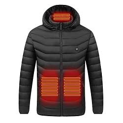 tsaChick Jacke Mit Heizung Herren Beheizbare Jacke,Wasserdicht Winddicht warm Softshell Winterjacke 3 Einstellbar Temperatur Beheizte Jacken Beheizbare Jacke von tsaChick