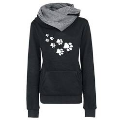 tsaChick Kapuzenpulli MäDchen Damen FrüHling Herbst Rundhals Lange äRmel Pullover Sweatshirt 3D Katze Gedruckt Pulli Sweater Tops Bluse Oberteile WYA17 von tsaChick