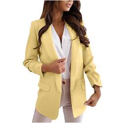 tsaChick Karierte Jacke Damen Blazer Für Damen 3/4 Geraffte Ärmel Blazer Geschäft Büro Blazer Anzug Sportlich Jacken Trenchcoat Blazer Damen Blau S-3XL von tsaChick