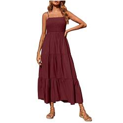 tsaChick weißes Kleid Damen Boho, Festliche Kleider für Damen große größen, Renaissance Kleid grün, Wine L 38 von tsaChick