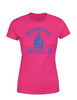 Mir reichts ich GEH Segeln Segelschiff Segelboot Kapitän Damen T-Shirt, Farbe: Pink, Größe: Small von tshirtladen