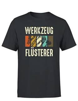 Werkzeug Flüsterer Schrauber Mechaniker - Tüftler - Herren T-Shirt, Farbe: Dunkelgrau, Größe: XXXXL von tshirtladen