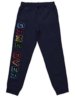 tshirtladen Game Over Gamer Jogginghose Schlafhose tolles Statement, Farbe: Navy, Größe: L von tshirtladen