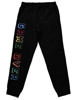 tshirtladen Game Over Gamer Jogginghose Schlafhose tolles Statement, Farbe: Schwarz, Größe: L von tshirtladen