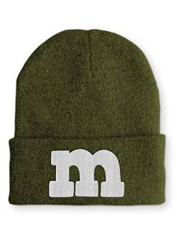 tshirtladen M lustiges Statement Beanie Mütze mit Spruch, Farbe: Olive von tshirtladen