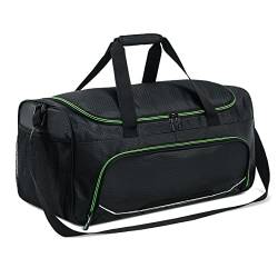 Uarition Herren-Sporttasche, 53,3 cm, groß, für Reisen, Sport, grün/schwarz, 21 inch von uarition