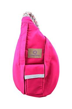 ubun2bag sling bag Rucksack für Damen und Herren Anti Theft RFID Schutz für Krypto Wallet - Wasserfest - Crossbody Sling Shoulder Bag Daypack (Fuchsiapink) von ubun2bag