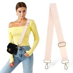 ueslwser Breite Umhängetaschen Riemen,140cm Verstellbarer Schultergurt,Verstellbarer Bunter Taschengurt Weiß, Changeable Long Strap Für Handtaschen,Tragetaschen,Umhängetaschen Für Männer Und Frauen von ueslwser