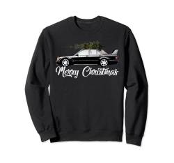 W201 190e merry christmas ugly sweater vintage retro auto Sweatshirt von ugly sweater Weihnachtspullover by Jean Olivier