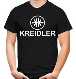 Kreidler Logo Männer und Herren T-Shirt | Moped Mofa Oldschool Geschenk (XL, Schwarz) von uglyshirt87