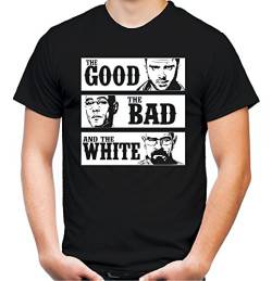 The Good The Bad and The White Männer und Herren T-Shirt | Spruch Walter Heisenberg Geschenk (XXXL, Schwarz) von uglyshirt87