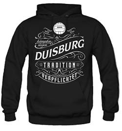 uglyshirt87 Mein Leben Duisburg Kapuzenpullover | Freizeit | Hobby | Sport | Sprüche | Fussball | Stadt | Männer | Herren | Fan | M1 Front (S) von uglyshirt87