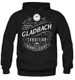 uglyshirt87 Mein Leben Gladbach Kapuzenpullover | Freizeit | Hobby | Sport | Sprüche | Fussball | Stadt | Männer | Herren | Fan | M1 Front (L) von uglyshirt87