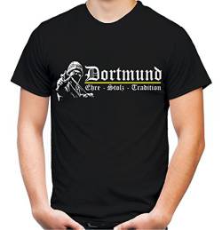 Dortmund Ehre & Stolz T-Shirt | Fussball | Schwarz | Zeche | Herrn | Liebe | Ruhrgebiet | Männer | Trikot | Westfalen | FB (XXL) von uglyshirt89