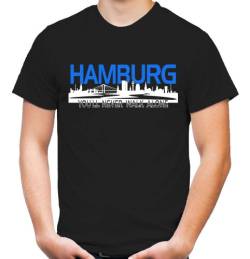 Hamburg Skyline T-Shirt | Fussball | Männer | Elbe | Fan | Herrn | Hansestadt | Trikot | Ultras (L) von uglyshirt89