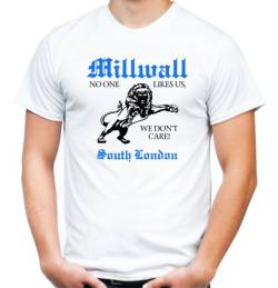 Millwall South London T-Shirt | Fussball | | Sport | Männer | Herren | Trikot | England | Ultras | Weiß (L) von uglyshirt89