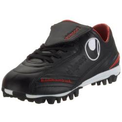 Uhlsport Kickschuh Klassik TF-PU 100817201, Unisex - Erwachsene Sportschuhe - Fußball, schwarz, (black/red 01), EU 39.5 (UK 6 1/2) von uhlsport