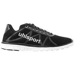 uhlsport FLOAT Schuh Sneaker Herren Freizeitschuhe Laufschuh Outdoor Sportschuh Turnschuh Männer Joggingschuh atmungsaktiv Men Walking Fitness Sport schwarz Größe 50 EU (15 UK) von uhlsport