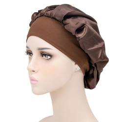 Duschhut, Schlafmütze, breites Stirnband, elastisches Satin, dehnbar, für Damen, Haarhaube, Hut, Haarpflege von ulafbwur