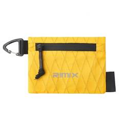 RIMIX Aufbewahrungstasche Unisex Münzbörse Wasserdicht Tragbar Kurze Geldbörse für Outdoor Tragetasche, gelb, Casual von ulafbwur