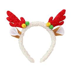ulafbwur Stirnband, rutschfest, hohe Elastizität, Elchohr, glatte Kanten, Weihnachts-Stirnband, Kopfbedeckung für Party, Weihnachten, Stirnband, Weihnachts-Stirnband von ulafbwur