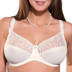 ulla Lingerie féminine BH Carmen Cup H-L mit Bügel und Blende 2526 Ecru 85H von ulla