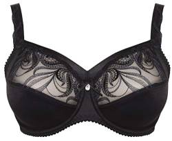 ulla Lingerie féminine BH Carmen Cup H-L mit Bügel und Blende 2526 schwarz 85H von ulla