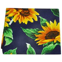 ultiMade - Stofftaschentücher Herren Damen Einstecktücher Taschentücher aus Baumwolle mit modernen Motiven - Sonnenblumen von ultiMade