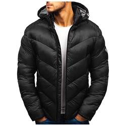 umifyxioy Herren Steppjacke Leicht Outdoor Herren Softshelljacke Wasserdicht Pufferjacke Puffermantel Winterjacke Slim Fit Steppjacke Herbst Winter Daunenjacke Wintermantel Outdoorjacke von umifyxioy