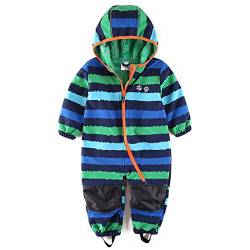 umkaumka Jungen Schneeoverall Softshell Overall Softshellanzug wasserabweisend Winddichtes Fleece Gr.104 von umkaumka