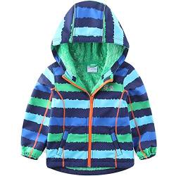 umkaumka Softshell Jacke für Kinder Fleece gefüttert mit Kapuze Gr.86, Softshelljacke Jungen Mädchen Übergangsjacke mit Reflektoren von umkaumka